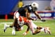 ATLANTA, GA - SEPTEMBER 01: Corey Lemonier #55 of the Auburn Tigers tackles Charone Peake #19 of the Clemson Tigers at Georgia Dome on September 1, 2012 in Atlanta, Georgia. (Photo by Kevin C. Cox/Getty Images)