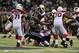 October 4, 2012; St. Louis, MO, USA; Arizona Cardinals quarterback Kevin Kolb (4) is sacked by St. Louis Rams middle linebacker James Laurinaitis (55) during the second half at the Edward Jones Dome. St. Louis defeated Arizona 17-3. Mandatory Credit: Jeff Curry-US PRESSWIRE
