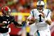ATLANTA, GA - SEPTEMBER 30: Cam Newton #1 of the Carolina Panthers rushes upfield against Thomas DeCoud #28 of the Atlanta Falcons at Georgia Dome on September 30, 2012 in Atlanta, Georgia. (Photo by Kevin C. Cox/Getty Images)