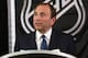 NEW YORK, NY - SEPTEMBER 13: Commissioner Gary Bettman of the National Hockey League speaks to the media at Crowne Plaza Times Square on September 13, 2012 in New York City. (Photo by Bruce Bennett/Getty Images)