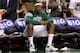 BOSTON, MA - JUNE 07: Paul Pierce #34 of the Boston Celtics looks on from the bench against the Miami Heat in Game Six of the Eastern Conference Finals in the 2012 NBA Playoffs on June 7, 2012 at TD Garden in Boston, Massachusetts. NOTE TO USER: User expressly acknowledges and agrees that, by downloading and or using this photograph, User is consenting to the terms and conditions of the Getty Images License Agreement. (Photo by Jim Rogash/Getty Images)