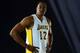 EL SEGUNDO, CA - OCTOBER 01: Dwight Howard #12 of the Los Angeles Lakers poses for members of the media during Media Day at Toyota Sports Center on October 1, 2012 in El Segundo, California. (Photo by Harry How/Getty Images)