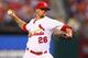 ST. LOUIS, MO - SEPTEMBER 29: Starter Kyle Lohse #26 of the St. Louis Cardinals pitches against the Washington Nationals at Busch Stadium on September 29, 2012 in St. Louis, Missouri. (Photo by Dilip Vishwanat/Getty Images)