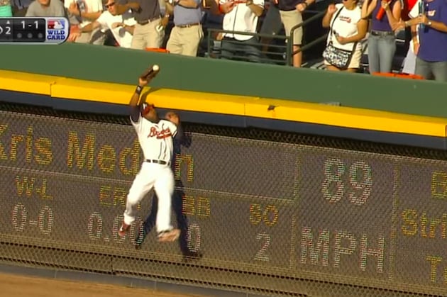Cardinals vs. Braves: Jason Heyward Robs Yadier Molina of a Home Run