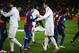 BARCELONA, SPAIN - JANUARY 25: Lionel Messi of FC Barcelona (L) shakes hands with Cristiano Ronaldo of Real Madrid prior to the Copa del Rey quarter final second leg match between FC Barcelona and Real Madrid at Camp Nou on January 25, 2012 in Barcelona, Spain. (Photo by David Ramos/Getty Images)