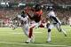 ATLANTA, GA - SEPTEMBER 17: Wide receiver Julio Jones #11 of the Atlanta Falcons drops a pass in the end zone against the Denver Broncos during a game at the Georgia Dome on September 17, 2012 in Atlanta, Georgia. (Photo by Kevin C. Cox/Getty Images)