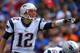 ORCHARD PARK, NY - SEPTEMBER 30: Tom Brady #12 of the New England Patriots calls an audible during an NFL game against the Buffalo Bills at Ralph Wilson Stadium on September 30, 2012 in Orchard Park, New York. (Photo by Tom Szczerbowski/Getty Images)