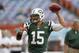 MIAMI GARDENS, FL - SEPTEMBER 23: Tim Tebow #15 of the New York Jets throws the ball prior to the game against the Miami Dolphins on September 23, 2012 at Sun Life Stadium in Miami Gardens, Florida. (Photo by Joel Auerbach/Getty Images)