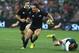 JOHANNESBURG, SOUTH AFRICA - OCTOBER 06: Hosea Gear of the All Blacks moves past Bryan Habana during the Rugby Championship match between South Africa Springboks and the New Zealand All Blacks at FNB Stadium on October 6, 2012 in Johannesburg, South Africa. (Photo by David Rogers/Getty Images)