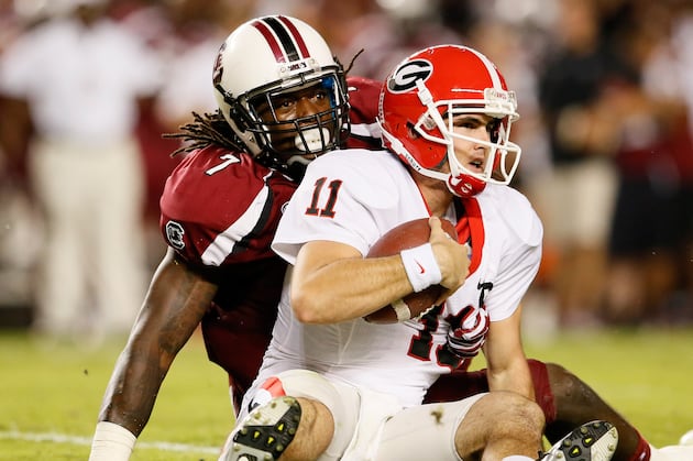 Georgia vs. South Carolina: Aaron Murray Is Far from an Elite QB