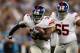 CHARLOTTE, NC - SEPTEMBER 20: Andre Brown #35 of the New York Giants during their game at Bank of America Stadium on September 20, 2012 in Charlotte, North Carolina. (Photo by Streeter Lecka/Getty Images)