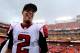 LANDOVER, MD - OCTOBER 07: Quarterback Matt Ryan #2 of the Atlanta Falcons walks off the field after defeating the Washington Redskins at FedExField on October 7, 2012 in Landover, Maryland. (Photo by Patrick Smith/Getty Images)