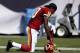TAMPA, FL - SEPTEMBER 30: Quarterback Robert Griffin III #10 of the Washington Redskins prays just before the start of the game against the Tampa Bay Buccaneers during the game at Raymond James Stadium on September 30, 2012 in Tampa, Florida. (Photo by J. Meric/Getty Images)