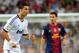 MADRID, SPAIN - AUGUST 29: Cristiano Ronaldo of Real Madrid and Leo Messi of FC Barcelona react during the Supercopa second leg match between Real Madrid and Barcelona at Estadio Santiago Bernabeu on August 29, 2012 in Madrid, Spain. (Photo by Gonzalo Arroyo Moreno/Getty Images)