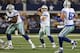 ARLINGTON, TX - OCTOBER 01: Tony Romo #9 of the Dallas Cowboys at Cowboys Stadium on October 1, 2012 in Arlington, Texas. (Photo by Ronald Martinez/Getty Images)