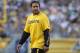 PITTSBURGH, PA - SEPTEMBER 16: Troy Polamalu #43 of the Pittsburgh Steelers walks off the field after a time out against the New York Jets during the game on September 16, 2012 at Heinz Field in Pittsburgh, Pennsylvania. The Steelers defeated the Jets 27-10. (Photo by Justin K. Aller/Getty Images)
