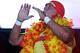 PERTH, AUSTRALIA - NOVEMBER 24: Hulk Hogan enters the stage prior to his bout against Ric Flair during the Hulkamania Tour at the Burswood Dome on November 24, 2009 in Perth, Australia. (Photo by Paul Kane/Getty Images)