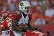 KANSAS CITY, MO - AUGUST 10: Running back Alfonso Smith #46 of the Arizona Cardinals rushes with the ball against the Kansas City Chiefs during the first half on August 10, 2012 at Arrowhead Stadium in Kansas City, Missouri. (Photo by Peter Aiken/Getty Images)