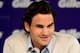 Roger Federer making one of his many press appearances