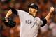 BALTIMORE, MD - OCTOBER 08: Andy Pettitte #46 of the New York Yankees pitches in the seventh inning during Game Two of the American League Division Series against the Baltimore Orioles at Oriole Park at Camden Yards on October 8, 2012 in Baltimore, Maryland. (Photo by Rob Carr/Getty Images)