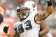 GLENDALE, AZ - SEPTEMBER 23: Jason Babin #93 of the Philadelphia Eagles celebrates a tackle against the Arizona Cardinals at University of Phoenix Stadium on September 23, 2012 in Glendale, Arizona. (Photo by Norm Hall/Getty Images)