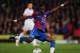 LONDON, ENGLAND - JANUARY 10: Wilfried Zaha of Crystal Palace shoots during the Carling Cup Semi Final First Leg match between Crystal Palace and Cardiff City at Selhurst Park on January 10, 2012 in London, England. (Photo by Jamie McDonald/Getty Images)