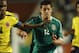 MIAMI GARDENS, FL - FEBRUARY 29: Luis Amaranto Perea #14 of Colombia and Javier 'Chicharito' Hernandez #14 of Mexico chase a loose ball on February 29, 2012 during an International friendly at Sun Life Stadium in Miami Gardens, Florida. Colombia defeated Mexico 2-0. (Photo by Joel Auerbach/Getty Images)