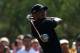 ANTALYA, TURKEY - OCTOBER 09: Tiger Woods of the USA tees off on the seventh hole against Charl Schwartzel of South Africa during day one of the Turkish Airlines World Golf Final at Antalya GC on October 9, 2012 in Antalya, Turkey. (Photo by Warren Little/Getty Images)