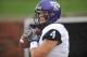 DALLAS, TX - SEPTEMBER 29: Casey Pachall #4 of the TCU Horned Frogs warms up in the rain before kickoff against the SMU Mustangs on September 29, 2012 at Gerald J. Ford Stadium in Dallas, Texas. (Photo by Cooper Neill/Getty Images)