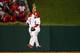 Cardinals outfielders will display similar joy at the conclusion of this series.