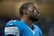 Aug 30, 2012; Detroit, MI, USA; Detroit Lions wide receiver Calvin Johnson (81) on the sidelines during the first quarter of a preseason game against the Buffalo Bills at Ford Field. Mandatory Credit: Tim Fuller-US PRESSWIRE