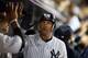 NEW YORK, NY - SEPTEMBER 14: Alex Rodriguez #13 of the New York Yankees celebrates his eighth inning two run home run against the Tampa Bay Rays at Yankee Stadium on September 14, 2012 in the Bronx borough of New York City. (Photo by Jim McIsaac/Getty Images)