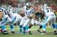 Sep 30, 2011; Atlanta, GA, USA; Carolina Panthers quarterback Cam Newton (1) in action against the Atlanta Falcons during the second half at the Georgia Dome. Mandatory Credit: Kevin Liles-US PRESSWIRE