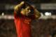 LIVERPOOL, ENGLAND - OCTOBER 04: Luis Suarez of Liverpool reacts to a missed chance during the UEFA Europa League Group A match between Liverpool and Udinese at Anfield on October 4, 2012 in Liverpool, England. (Photo by Clive Brunskill/Getty Images)