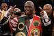 TAMPA, FLORIDA - APRIL 12: Antonio Tarver celebrates defeating Clinton Woods during the IBO, IBF light-Heavyweight title fight on April 12, 2008 at St. Pete Times Forum, Tampa, Florida. (Photo by John Gichigi/Getty Images)