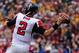 LANDOVER, MD - OCTOBER 07: Quarterback Matt Ryan #2 of the Atlanta Falcons throws against the Washington Redskins in the third quarter at FedExField on October 7, 2012 in Landover, Maryland. The Atlanta Falcons won, 24-17. (Photo by Patrick Smith/Getty Images)