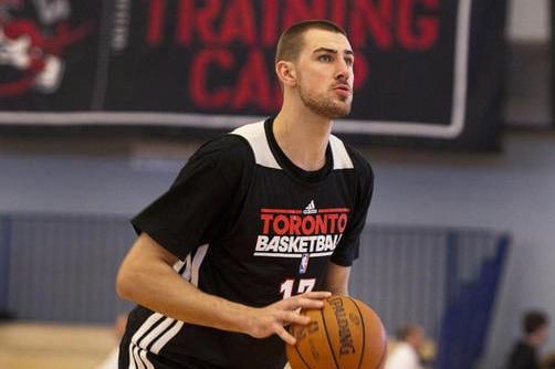 Raptors Rookie Jonas Valanciunas Says of Debut: “My Dream Come True”