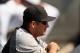 CHICAGO, IL - SEPTEMBER 17: Manager Robin Ventura #23 of the Chicago White Sox waits for the start of a game against the Detroit Tigers at U.S. Cellular Field on September 17, 2012 in Chicago, Illinois. The White Sox defeated the Tigers 5-4. (Photo by Jonathan Daniel/Getty Images)