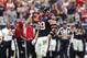 September 30, 2012; Houston, TX, USA; Houston Texans defensive end J.J. Watt (99) reacts after a sack during the third quarter against the Tennessee Titans at Reliant Stadium. Mandatory Credit: Troy Taormina-US PRESSWIRE