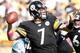 PITTSBURGH, PA - OCTOBER 09: Ben Roethlisberger #7 of the Pittsburgh Steelers drops back to pass against the Tennessee Titans during the game on October 9, 2011 at Heinz Field in Pittsburgh, Pennsylvania. (Photo by Jared Wickerham/Getty Images)