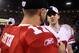SAN FRANCISCO, CA - JANUARY 22: Alex Smith #11 of the San Francisco 49ers talks with Eli Manning #10 of the New York Giants after the 49ers lost the NFC Championship Game against the New York Giants at Candlestick Park on January 22, 2012 in San Francisco, California. The Giants beat the 49ers 20-17 in overtime. (Photo by Ezra Shaw/Getty Images)