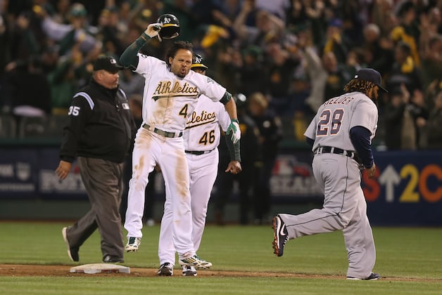 MLB Playoffs: Coco Crisp Brings Raucous Coliseum Crowd to Life, Forces Game 5