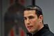 COLUMBUS, OH - MARCH 30: Assistant Head Coach Luke Fickell speaks to the media during a press conference before the start of Spring practices at the Woody Hayes Athletic Center at The Ohio State University on March 30, 2011 in Columbus, Ohio. Fickell will serve as the interim head coach during the 2011 season when head coach Jim Tressel serves a five game suspension. (Photo by Jamie Sabau/Getty Images)