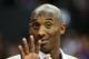 ONTARIO, CA - OCTOBER 10: Kobe Bryant #24 of the Los Angeles Lakers waves as he remains in street clothes for the game with the Portland Trail Blazers at Citizens Business Bank Arena on October 10, 2012 in Ontario, California. NOTE TO USER: User expressly acknowledges and agrees that, by downloading and or using this photograph, User is consenting to the terms and conditions of the Getty Images License Agreement. (Photo by Stephen Dunn/Getty Images)