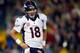 FOXBORO, MA - OCTOBER 7: Peyton Manning #18 of the Denver Broncos reacts after his team fumbled in the fourth quarter against the New England Patriots at Gillette Stadium on October 7, 2012 in Foxboro, Massachusetts. (Photo by Jim Rogash/Getty Images)