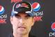 Jeff Gordon making a point at his hauler to media in Daytona. Credit: Dwight Drum at Racetake.com