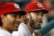 WASHINGTON, DC - OCTOBER 02: Michael Morse #38 (L) and Jayson Werth #28 of the Washington Nationals look on from the dugout during the seventh inning of the Nationals 4-2 win over the Philadelphia Phillies at Nationals Park on October 2, 2012 in Washington, DC. (Photo by Rob Carr/Getty Images)
