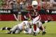 GLENDALE, AZ - AUGUST 17: Running back William Powell #33 of the Arizona Cardinals rushes the football against the Oakland Raiders during the first half of the NFL preseason game at the University of Phoenix Stadium on August 17, 2012 in Glendale, Arizona. (Photo by Christian Petersen/Getty Images)