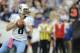 MINNEAPOLIS, MN - OCTOBER 7: Matt Hasselbeck #8 of the Tennessee Titans looks to pass the football during the game against the Minnesota Vikings on October 7, 2012 at Mall of America Field at the Hubert H. Humphrey Metrodome in Minneapolis, Minnesota. (Photo by Hannah Foslien/Getty Images)