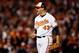 BALTIMORE, MD - OCTOBER 08: Closer Jim Johnson #43 of the Baltimore Orioles celebrates after the Orioles defeated the New York Yankees 3-2 during Game Two of the American League Division Series at Oriole Park at Camden Yards on October 8, 2012 in Baltimore, Maryland. (Photo by Rob Carr/Getty Images)